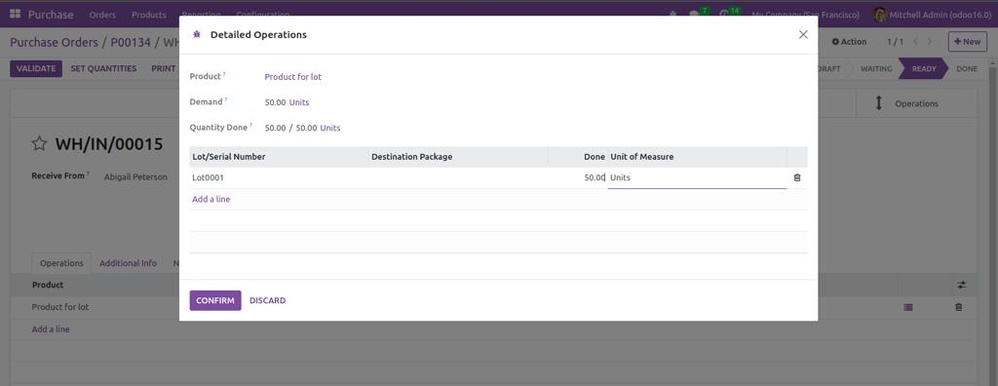 Lots and Serial Numbers In Odoo 16