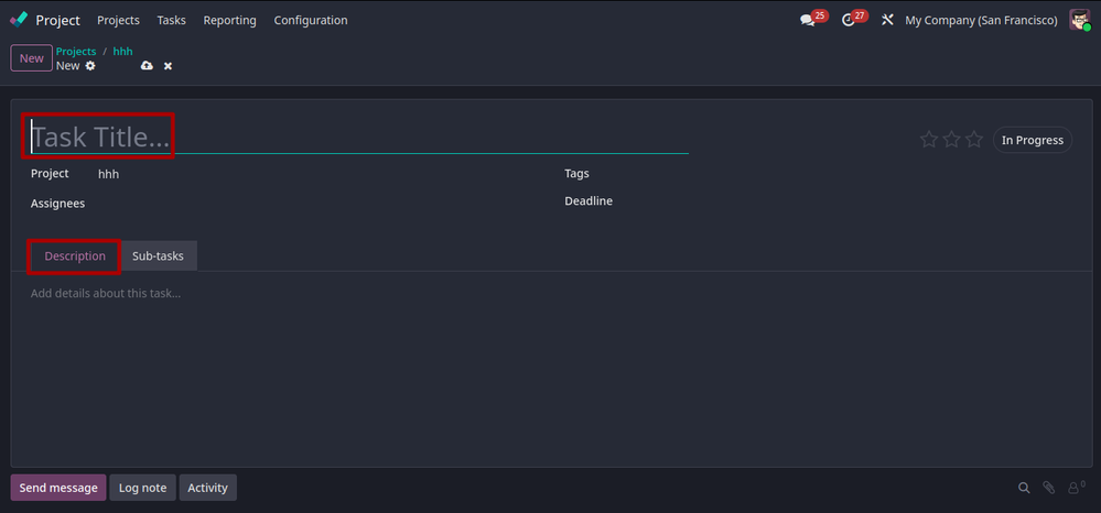 Project Module In Odoo 19 Enterprise