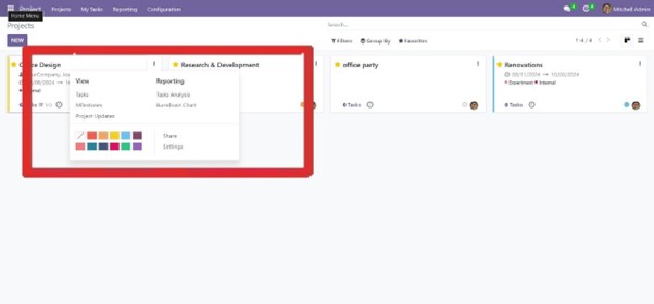 Project module in Odoo16