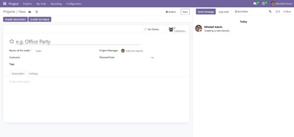 Project module in Odoo16